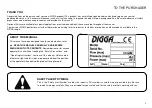 Preview for 3 page of Digga PDI 10 Service & Repair Manual