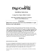 Предварительный просмотр 1 страницы Digi-Code 5018 Installation Instructions