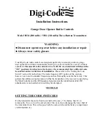 Digi-Code 5030 Installation Instructions preview