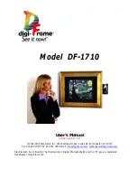 Предварительный просмотр 1 страницы Digi-Frame DF-1710 User Manual