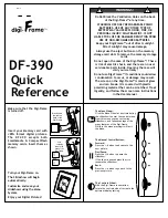 Предварительный просмотр 1 страницы Digi-Frame DF-390 Quick Reference