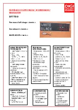 Digi Sport Instruments DT 750 Quick Start Manual preview