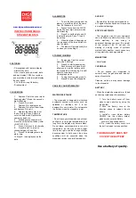 Preview for 4 page of Digi Sport Instruments DT2N Instruction Manual