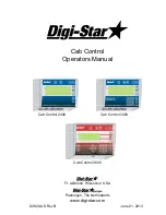 DIGI-STAR Cab Control 2400 Operating Manual preview