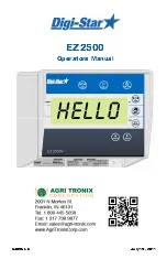 DIGI-STAR EZ2500 Operator'S Manual preview