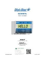 Preview for 1 page of DIGI-STAR EZ3400VL User Manual