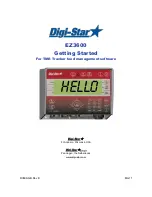 Предварительный просмотр 1 страницы DIGI-STAR EZ3600 Getting Started