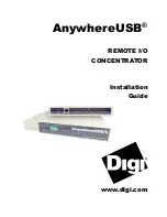 Preview for 1 page of Digi AnywhereUSB/5 Installation Manual