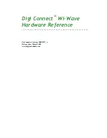 Preview for 1 page of Digi Connect Wi-Wave Hardware Reference Manual