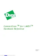 Digi ConnectCore Hardware Reference Manual preview