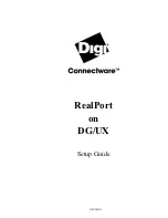 Preview for 1 page of Digi Connectware RealPort Setup Manual