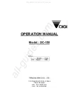 Digi DC-150 Operation Manual preview