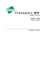 Preview for 1 page of Digi Digi TransPort WR Installation Manual