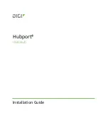 Предварительный просмотр 1 страницы Digi Hubport Series Installation Manual