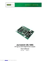 Digi JACKRABBIT BL1800 User Manual preview