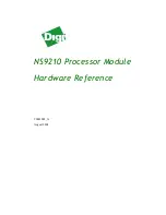 Предварительный просмотр 1 страницы Digi NS9210 Hardware Reference Manual