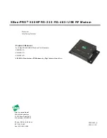 Digi XBee-PRO XM-M92-2P Series Product Manual предпросмотр