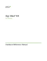 Предварительный просмотр 1 страницы Digi XBee RR Hardware Reference Manual