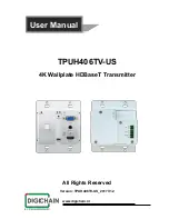 Preview for 1 page of Digichain TPUH406TV-US User Manual