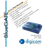 Digicom BlueGATE User Manual предпросмотр