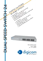 Digicom DUAL SPEED SWITCH 24 User Manual preview