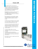 Preview for 2 page of Digicom Modem GSM Dual Band Modem Specifications