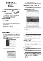 Preview for 1 page of Digicom PCI WAVE 54 Quick Manual