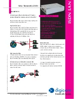 Digicom Tintoretto LAN Plus ISDN LAN Modem Brochure preview