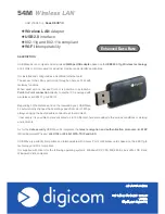 Digicom USB Wave 54 Specifications preview
