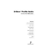 Предварительный просмотр 1 страницы DigiDesign D-Show Profile Manual