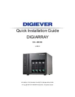 Digiever DIGIARRAY DA-4000E Quick Installation Manual preview