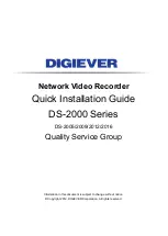 Digiever DS-2005 Series Quick Installation Manual preview