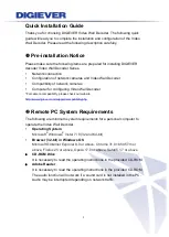 Preview for 2 page of Digiever VD Series Quick Installation Manual