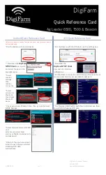 Предварительный просмотр 2 страницы DigiFarm Ag Leader 6500 Quick Reference Card