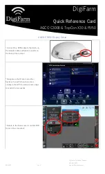 DigiFarm AGCO C3000 Quick Reference Card preview