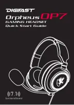 Preview for 1 page of Digifast Orpheus OP7 Quick Start Manual