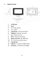 Предварительный просмотр 5 страницы DigiFrame 7" Digital Picture Frame User Manual