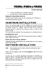 Preview for 11 page of Digigram PCX880e User Manual