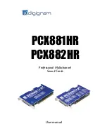 Digigram PCX881HR User Manual preview