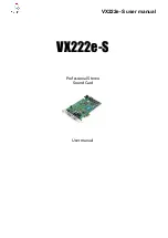 Preview for 1 page of Digigram VX222e-S User Manual