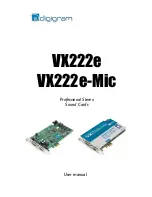 Preview for 1 page of Digigram VX222e User Manual