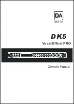 Preview for 1 page of Digihertz Audio DK5 Vocal Effect PRO Owner'S Manual