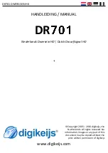 Digikeijs DR701 Manual предпросмотр