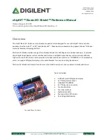 Digilent chipKIT Basic I/O Shield Reference Manual preview