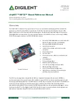 Preview for 1 page of Digilent chipKIT wf32 Reference Manual