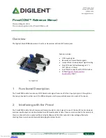 Preview for 1 page of Digilent PmodCON4 Reference Manual