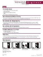 Предварительный просмотр 4 страницы Digilock DCR1-APV1 Product Manual