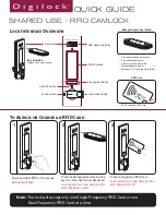 Digilock Shared Use RFID Camlock Quick Manual preview