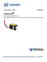 Предварительный просмотр 1 страницы Diginet LEDsmart+ MultiMate MMTM/PB Setup Manual