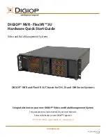 Предварительный просмотр 1 страницы Digiop NVR-FlexVR 3U Hardware Quick Start Manual